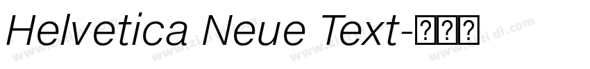 Helvetica Neue Text字体转换 Helvetica Neue Text字体转换